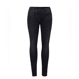R13 Crossovers Women's Black Grey Skinny Jeans